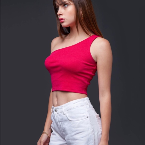 NWOT Solid Crop Top - Picture 3 of 4